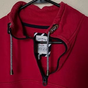 Costal style half zip up sweater